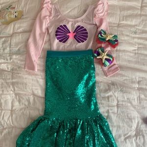 Toddler mermaid costume, size 2y
